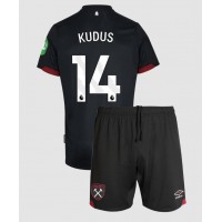 West Ham United Mohammed Kudus #14 Bortaställ Barn 2024-25 Korta ärmar (+ Korta byxor)